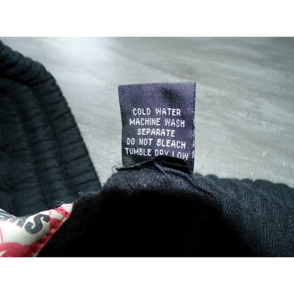 Vtg Y2k School of Hard Knocks Joggers Sweatpants XL Black red Baggy Dice Hip-Hop - Picture 10 of 14